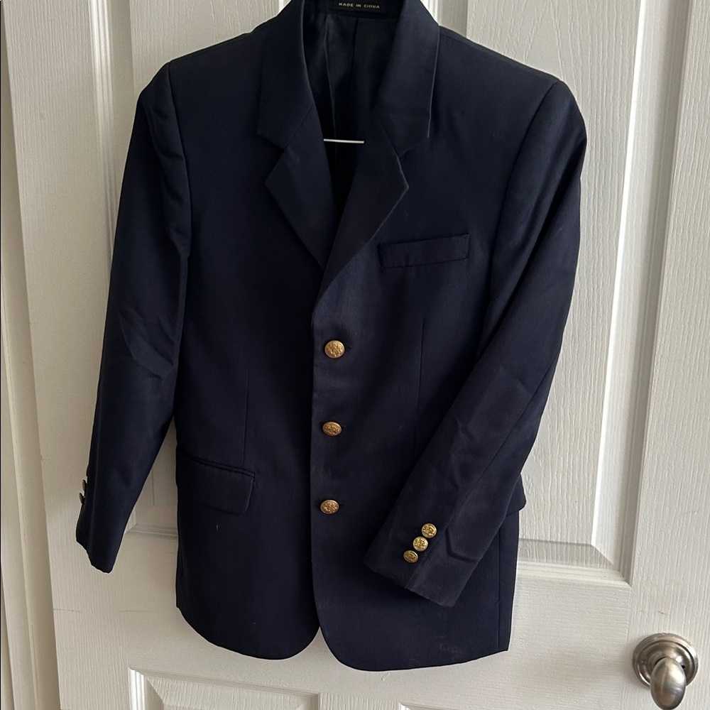 Boy’s Classic Navy Blazer with Gold Buttons